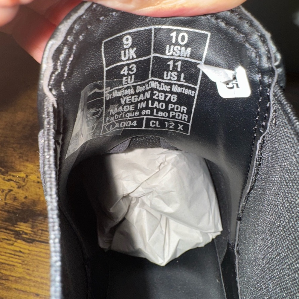 Dr. Martens Vegan Black Oxfords